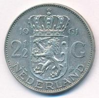 Hollandia 1961. 2 1/2G Ag "Julianna" T:AU patina, kis ph
Netherlands 1961. 2 1/2 Gulden A...