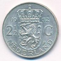 Hollandia 1962. 2 1/2G Ag "Julianna" T:AU patina, ph
Netherlands 1962. 2 1/2 Gulden Ag &q...