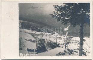 1944 Brassópojána, Polyána, Pojána, Schulerau, Poiana Brasov; téli sport, síelés / winter sport, ski. photo (fl)