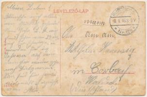 1916 Orsova, hajók téli állásban, uszályok, DGT téli kikötő / DDSG Winterstand / barges, winter port...