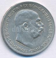 Ausztria 1915. 1K Ag "Ferenc József" T:AU,XF  Austria 1915. 1 Corona Ag "Franz Joseph" C:AU,XF  Krause KM#2820