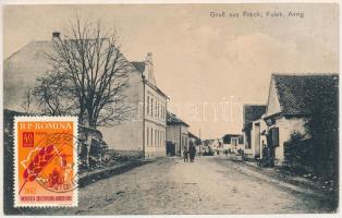 1910 Felek, Freck, Avrig; utca, üzlet. Albert Kisch kiadása / street view, shop (EK)