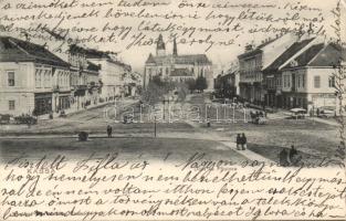 Kassa cathedral and the shops of Markó Adrianyi