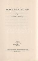 Huxley, Aldous: 
Brave New World. [A Novel.]
Stockholm, (1943). The Continental Book Company AB. (...