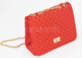 Vintage stílusú női design táska, cca 19x25 cm