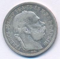 1895KB 1K Ag "Ferenc József" T:F patina Adamo K5