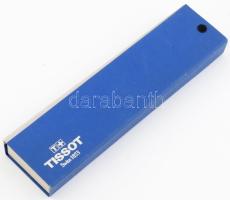 Tissot F385 karóra. Kvarc, dátumkijelzéssel, működik, bőr szíjjal, leírással, dobozában, számlap d: ...