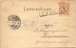 1899 (Vorläufer) Hatvan, Katolikus templom és parókia, Grassalkovich kastély. Hoffmann M. L. kiadása...