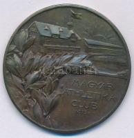 ~1920-1930. "MAC - Magyar Athletikai Club 1875" bronz sport emlékérem (37mm) T:UNC kis patina