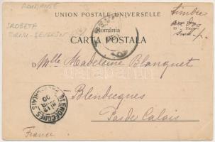 1900 Turnu Severin, Szörényvár; Liceul Trajan, Ruinele podoului Trajan / grammar school, bridge ruin...