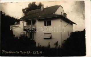 1939 Zajzon, Zaizon-fürdő, Zajzonfürdő, Baile Zizin; Pensiunea Tompa / penzió / hotel. photo