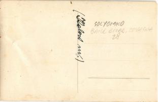 Tusnádfürdő, Baile Tusnad; Sólyomkő, kirándulók / Piatra Soimilor / hikers. photo (fa)