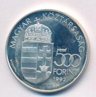 1992. 500Ft Ag "Telstar 1" kapszulában T:UNC (eredetileg PP) folt Adamo EM127