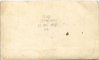 1939 Szamosfalva, Someseni (Kolozsvár, Cluj); román katonák / Romanian military, group of soldiers. ...