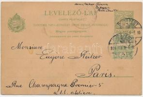 1901 Reitzer Ferenc katona fotója, Magyar postaigazgatás levelező-lap 5 Fillér díjjegyes Ga. / Hunga...