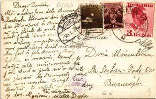 1935 Ótohán, Tohanul Vechiu, Tohanu Vechi (Zernest, Zarnesti); fahíd, templom / wooden bridge, churc...