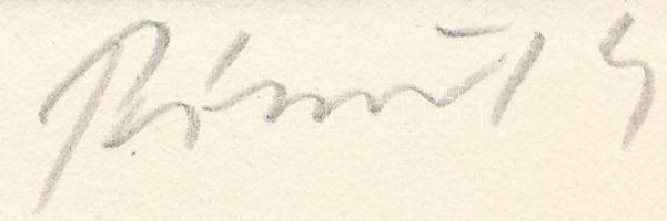 Pásztor Gábor (1933-2012): Petőfi és Bem, 1848-1849. Rézkarc, papír, jelzett, 19×30 cm