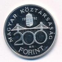 1992. 200Ft Ag "MNB" T:PP fo., apró felszíni karcok 
Adamo F13