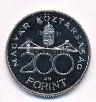 1992. 200Ft Ag "MNB" T:PP apró fo., halovány patina 
Adamo F13