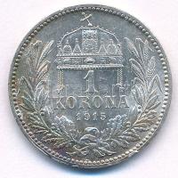 1915KB 1K Ag "Ferenc József" T:AU ph., patina Adamo K5.1