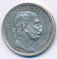 1914KB 1K Ag "Ferenc József" T:AU patina Adamo K5.1