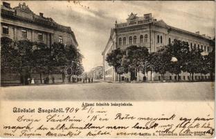 1904 Szeged, Állami felsőbb leány iskola. Lipsitz S. képcsarnoka kiadása (fl)