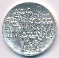 Finnország 1977. 10M Ag "Függetlenség 60. évfordulója" T:UNC,AU Finland 1977. 10 Markkaa A...