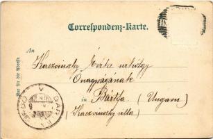 1898 (Vorläufer) Innsbruck (Tirol), Schloss Ambras, Maria Theresienstrasse / castle, street. Joseph ...