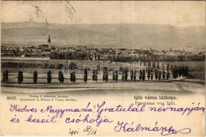 1901 Igló, Zipser Neudorf, Spisská Nová Ves; látkép. Verlag C. Schröter. Lichtdruck A. Fabian & Comp. / Panorama / general view (fl)