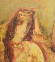 Avanesov jelzéssel, grúz festő, XX. sz. vége: Tavaszi tánc, 1993. Olaj, vászon, 60x50 cm. Hátoldalán...