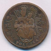 1765PH-KM Poltura Cu "Mária Terézia" T:VF 
Huszár: 1751., Unger III.: 1270.c
