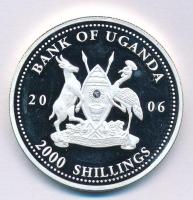 Uganda 2006. 2000Sh Ag "A labdarúgás halhatatlanjainak csarnoka - Magyarország 1950-es évek / P...