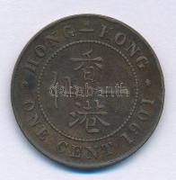 Hongkong 1901H 1c bronz "Viktória" Heaton and Sons veret T:VF ph
Hong Kong 1901H 1 Cent b...