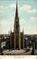 1907 Újvidék, Novi Sad; Római katolikus plébánia templom. Schäffer Péter kiadása / church