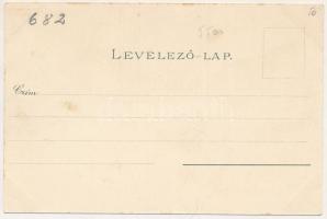 1899 (Vorläufer) Kassa, Kosice; Felső Fő utca, Állami ipariskola, dóm, Gazdasági tanintézet, gőzfürd...