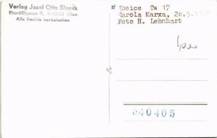 1967 Kassa, Kosice; villamos, utcakép / tram, street view, Foto H. Lehnhart, Verlag Josef Otto Sleza...