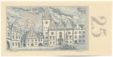 Csehszlovákia 1961 (1962). 25K "Q" sorozatjel, három lyukkal perforált minta T:UNC 
Czech...