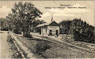 1910 Budapest XII. Svábhegyi Fogaskerekű vasút Széchenyihegyi vasútállomása