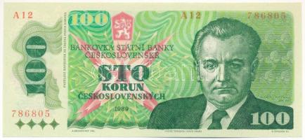 Csehszlovákia 1989. 100K T:UNC,AU Czechoslovakia 1989. 100 Korun C:UNC,AU