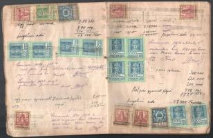 1924-1925 Forgalmi adó füzet