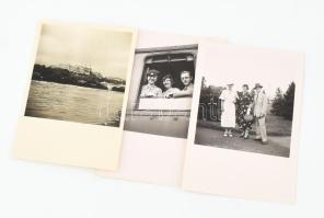 Friedl Gusztáv magyar vegyészmérnök Budapesti, helyszínek, családi fotók 7 negatív 3 pozitív 6x6 cm,...