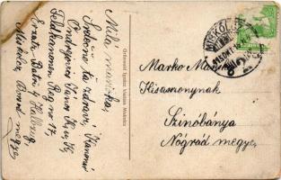 1915 Miskolc, Erzsébet tér, Gyalogsági laktanya, személy pályaudvar, vasútállomás, Diósgyőri vár rom...