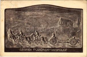 1934 Miskolc, Szondi tüzérek. M. kir. "Szondi György" 7. honv. tüzérosztály emlékplakettje (EK)