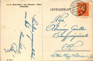 1934 Miskolc, Szondi tüzérek. M. kir. "Szondi György" 7. honv. tüzérosztály emlékplakettje...