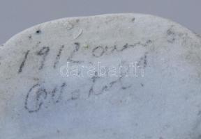 1912 Szecessziós kisáváza, kopással, m: 10 cm