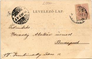 1899 (Vorläufer) Miskolc, Tüzér laktanya.Verő J. és társa kiadása (fl)