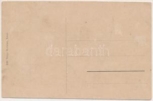 Homonna, Homenau, Humenné; Fő tér romokban az oroszok betörése után, Friedmann Markus és Berkovits J...