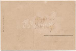 Homonna, Homenau, Humenné; Az oroszdúlta Zemplén 6., Kávéház romjai, az ott mulató orosz tisztek fej...