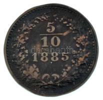 Ausztria 1885. 5/10kr Cu T:VF ph, karc
Austria 1885. 5/10 Kreuzer Cu C:VF edge error, scratch
