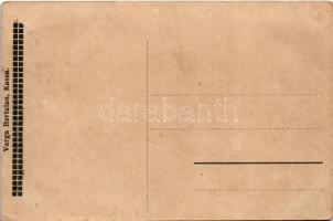 Nagypolány, Velká Polana; Az oroszdúlta Zemplén 26., A templom és a hadi híd 1914-15. Varga Bertalan...